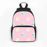 Cartoon Student Backpack Large Capacity Polyester Shoulders Bagpack