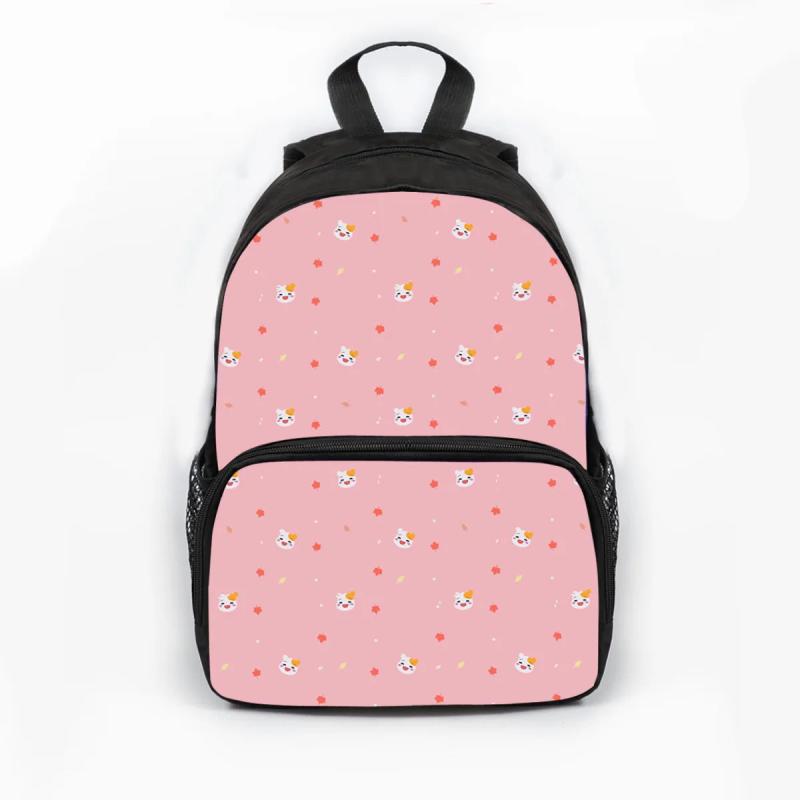 Cartoon Student Backpack Large Capacity Polyester Shoulders Bagpack