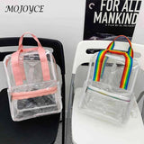 Transparent Backpack College Students Waterproof Female Candy Schoolbag