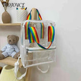 Transparent Backpack College Students Waterproof Female Candy Schoolbag