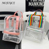 Transparent Backpack College Students Waterproof Female Candy Schoolbag