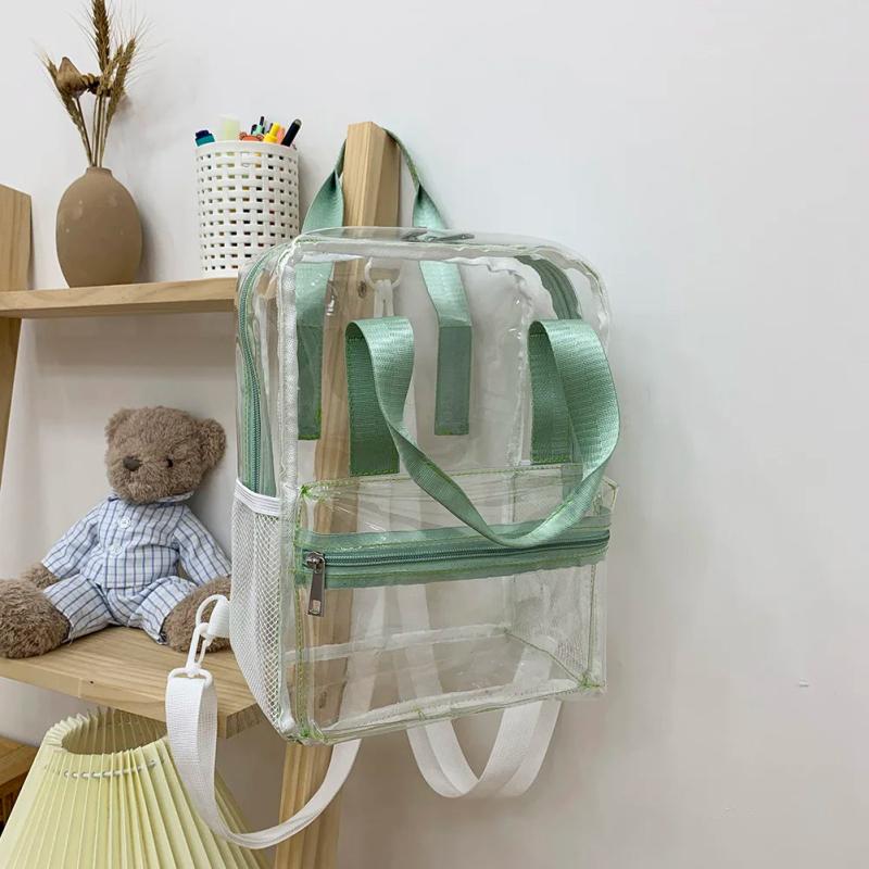 Transparent Backpack College Students Waterproof Female Candy Schoolbag