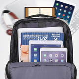 Laptop Backpack Raincoat Male Bag USB Charging Multi-layer Space Travel