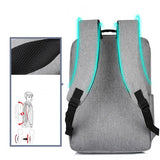 Laptop Backpack Raincoat Male Bag USB Charging Multi-layer Space Travel