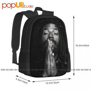 Buju Banton DJ Reggae Tour Backpack Large Capacity School Beach Bag