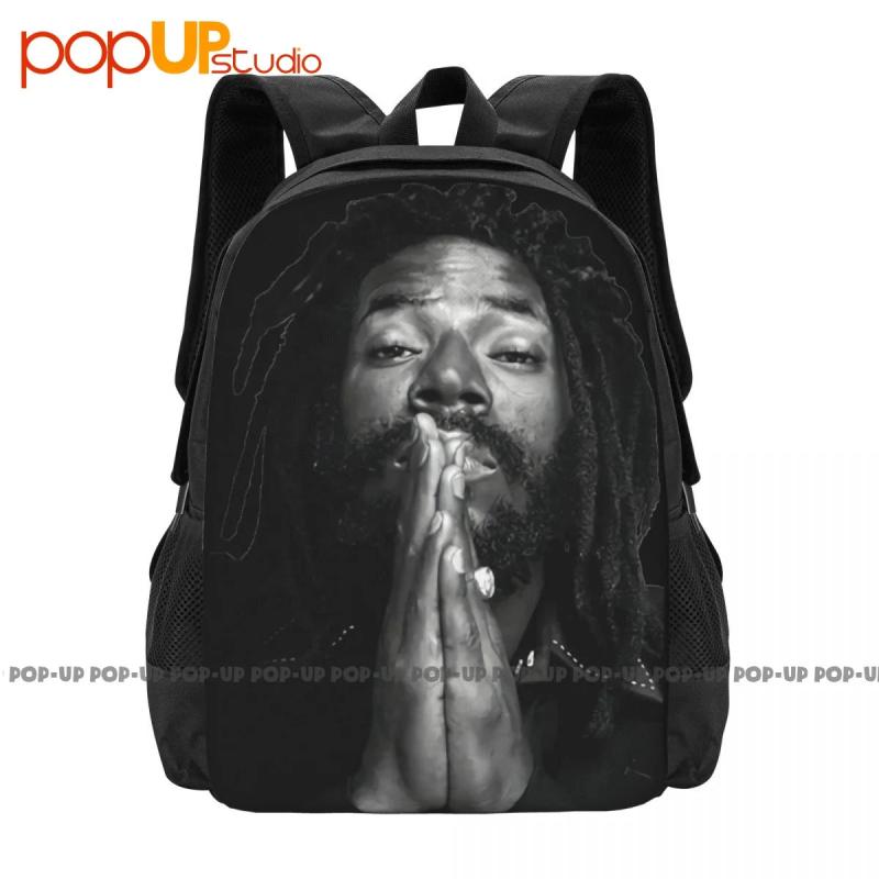 Buju Banton DJ Reggae Tour Backpack Large Capacity School Beach Bag