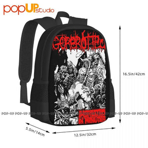 Gorerotted Mutilated Backpack Large Capacity Gym Tote Bag
