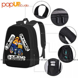Palaca Bike Pattern Backpack Large Capacity Sports Bag