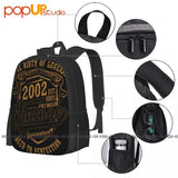 18th Birthday Funny Legends Backpack Large Capacity Bookbag