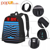 At The Drive In Bandstripespreshrunk Backpack Large Capacity