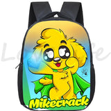 Anime Backpack for Kids, Cartoon Mikecrack Schoolbag, Back to School Bookbag