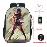 Kill La Kill Matoi Ryuuko USB Charging School Bag Boys Girls Backpacks