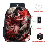 Kill La Kill Matoi Ryuuko USB Charging School Bag Boys Girls Backpacks