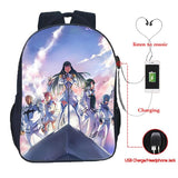 Kill La Kill Matoi Ryuuko USB Charging School Bag Boys Girls Backpacks