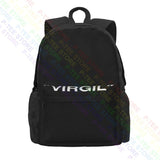 Virgil Abloh Large Capacity Backpack Print Backpack Sports Bag School Sport Bag