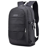Business Travel Laptop Backpack with USB Charging Port, Gray