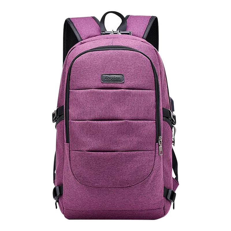 Business Travel Laptop Backpack with USB Charging Port, Gray