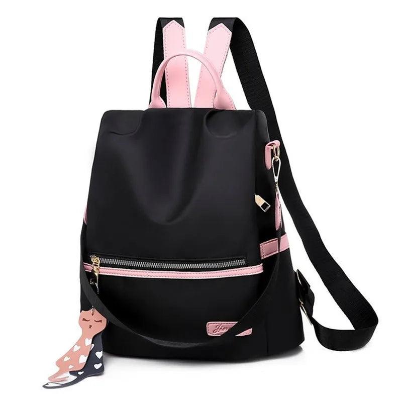 Women Oxford Backpack Female Travel Backpack Anti-theft Student Bag