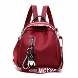 Women's Nylon Small Backpack Waterproof Mini Travel School Bag