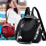 Women's Nylon Small Backpack Waterproof Mini Travel School Bag