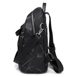 Women Oxford Backpack Anti-theft Travel Bag with Pendant