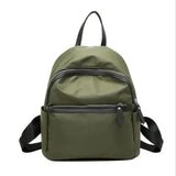 Nylon Women's Backpack Water-proof Rucksack Light Small Green