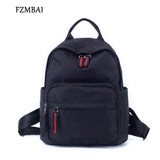 Nylon Women Backpack Casual Solid Student Backpacks