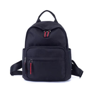 Nylon Women Backpack Casual Solid Student Backpacks