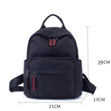 Nylon Women Backpack Casual Solid Student Backpacks