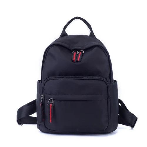 Nylon Women Backpack Casual Solid Student Backpacks