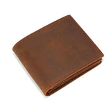 Business Short Wallet Full-Grain Leather Men's Wallet