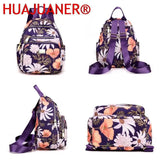 Women Nylon Mini Backpack School Bags for Teenage Girl
