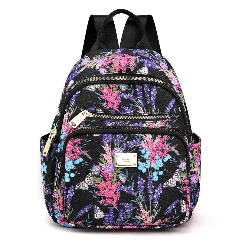 Women Nylon Mini Backpack School Bags for Teenage Girl