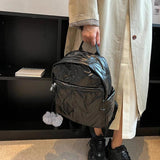 Nylon Padded Women Backpack Down Padded Travel Backpack