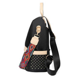 Women Oxford Backpack Waterproof Anti-Theft Knapsack Large Capacity