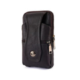Men PU Leather Waist Pack Phone Pouch Bag Classic Crossbody Shoulder Bag