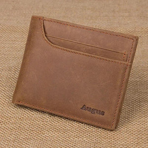 RFID Shielded Leather Short Wallet 8104
