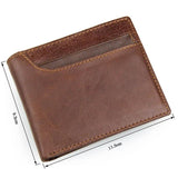 RFID Shielded Leather Short Wallet 8104