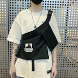 Men Chest Bag Hip-hop Streetwear Waist Pack Travel Phone Belt Bag Fanny Pack
