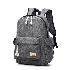Waterproof Denim Backpack for Women Girls School Laptop Mochilas