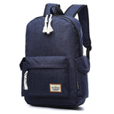 Waterproof Denim Backpack for Women Girls School Laptop Mochilas