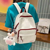 Small Nylon Backpack for Women Shoulder Rucksack Schoolbag Travel