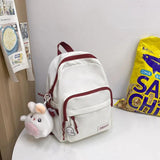 Small Nylon Backpack for Women Shoulder Rucksack Schoolbag Travel