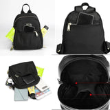 Mini Women's Backpack Nylon Small Ladies Phone Pouch Waterproof for Student