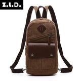 Small Canvas Backpack Unisex Women Men