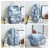 Casual Nylon Women Backpack School Bag for Teen Girl