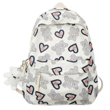 Bear Print Waterproof Schoolbag For Teens Student Backpack Nylon Girls Bagpack