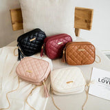 Small Tassel Tide Female BaoLing Lattice Embroidery Camera Shoulder Bag