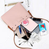 Patchwork Bow Scarf Shoulder Bag Bucket Wallet Fanny Pack