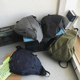 Hip-Hop Messenger Bag Men's Large-Capacity Japanese Street Style
